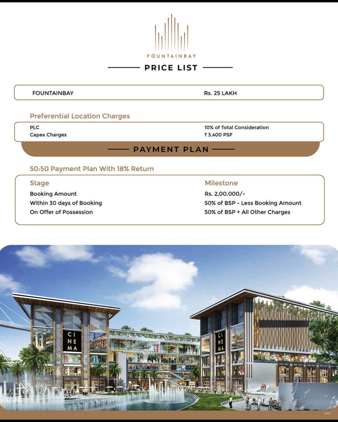 Fountain Bay Pricelist
