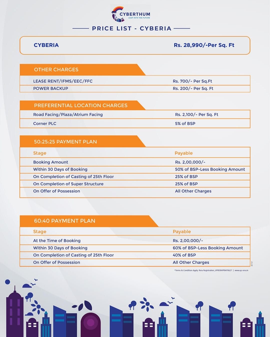 Cyberia Pricelist